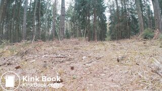 Ebonys big dump in the woods