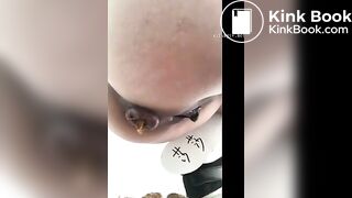 Pretty Chinese lady showing off her asshole