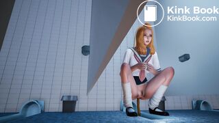 女子高校生が排便