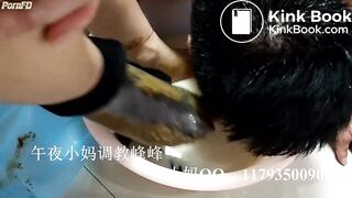 chinese femdom scat smearing 2