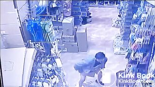 STORE CAMERA CATCHES WOMEN DEFECATING ON THE FLOOR