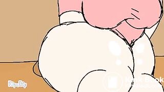 Redhead pooping cartoon