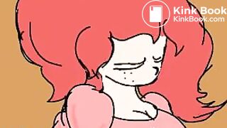 Redhead pooping cartoon