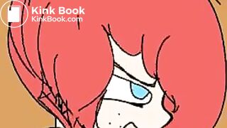 Redhead pooping cartoon