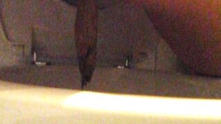 My butt make poo poo in girls school toilet