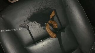 Pissing on her shit - video 2