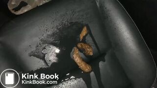 Pissing on her shit - video 2