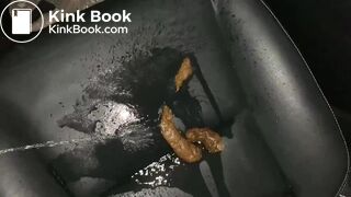 Pissing on her shit - video 2