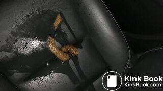 Pissing on her shit - video 2