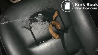 Pissing on her shit - video 2