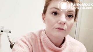 Shitting. Butt plug & face expressions