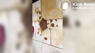 Fake tits Brit pornstar shits herself