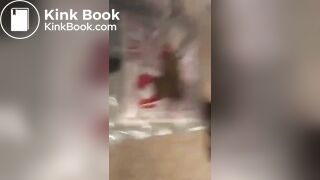 Creamy diarrhea from ebony ass