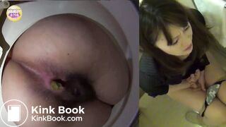 Girl Takes a Thick Shit in Toilet