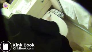 Girl Takes a Thick Shit in Toilet