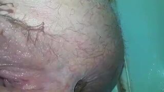 wife pooping view from between the legs