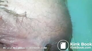 wife pooping view from between the legs