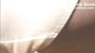 Shit in white Panty on Motorway