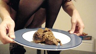 Chinese slut wife shits for me