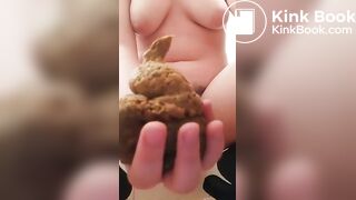 Hairy Girl Pooping Hand