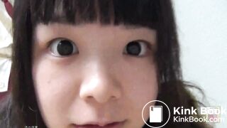 Japanese girl enema pooping toilet