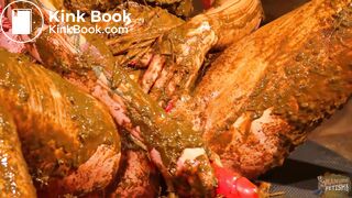 Betty stuffs her pussy with cow shit