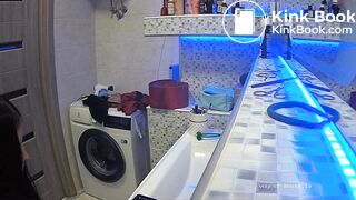 Woman pooping in Toilet 24