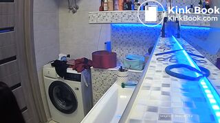 Woman pooping in Toilet 24