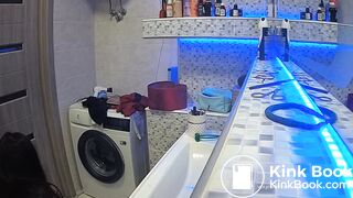 Woman pooping in Toilet 24