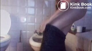 Woman poops in toilet multiple times