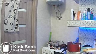 Woman pooping in Toilet 13