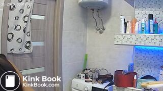 Woman pooping in Toilet 13