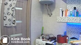 Woman pooping in Toilet 13