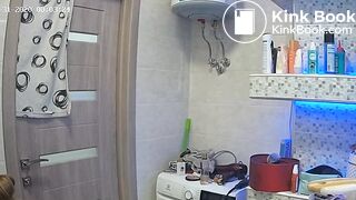 Woman pooping in Toilet 13