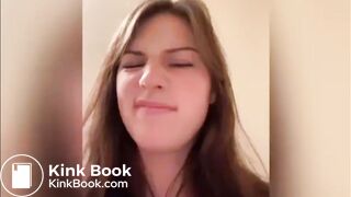 Constipated American Teen Poop and Fart on the Toilet