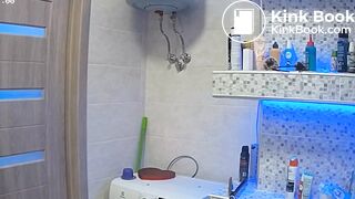 Woman pooping in Toilet 20