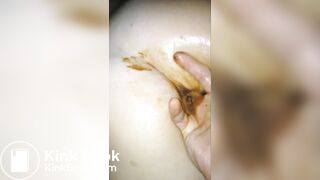 Amateur gf scat fisting