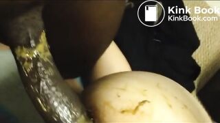 Ebony scat fucking