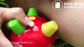 she uses ...'s toys to satisfy herself