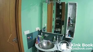 Woman pooping in Toilet 18