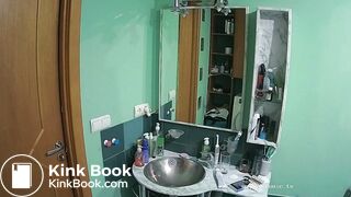 Woman pooping in Toilet 18