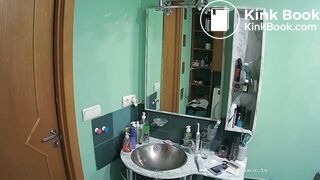 Woman pooping in Toilet 18