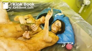 Scat & vomit threesome with a petite cutie p.3