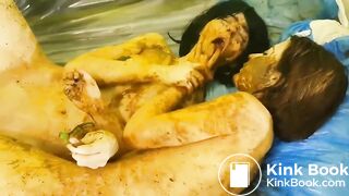 Scat & vomit threesome with a petite cutie p.3