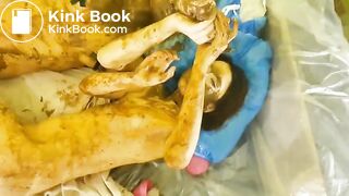 Scat & vomit threesome with a petite cutie p.3