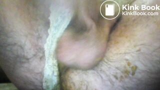 Phimosis cock wank, piss and shit play