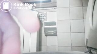 Woman pees and farts, then poops.