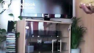 Young girl shits in hand