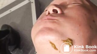 woman shit and man eat