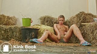 Di Aroused in Dung - scat covered orgasm